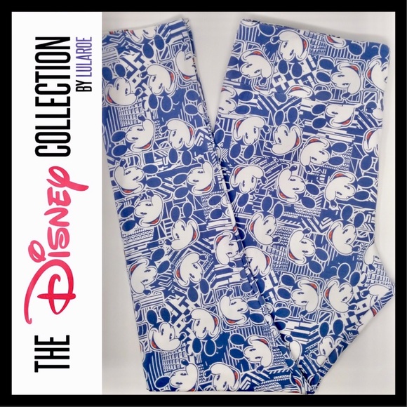 LuLaRoe Pants - LuLaRoe Disney OS Leggings Mickey Mouse 2-10 LLR